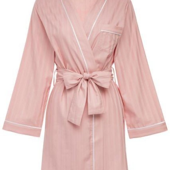 NWT KIP 100% Turkish Cotton Robe // Soft Rose (Large) - Picture 2 of 4